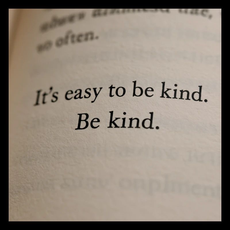 Page in book - It's easy to be kind