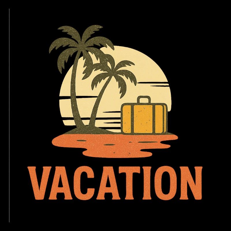 Palmiers et valises – un pur sentiment de vacances