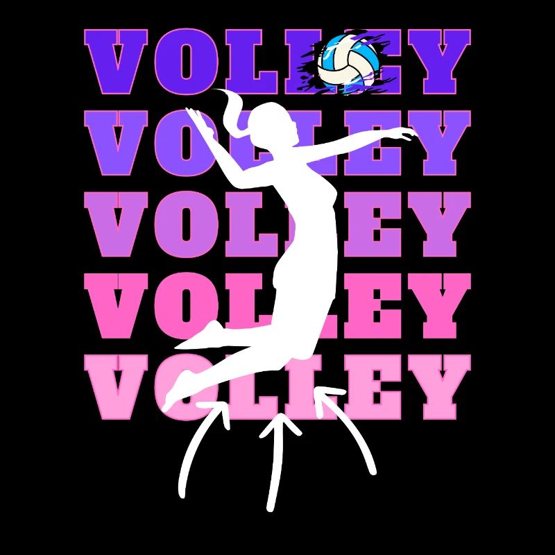 Volleyball Player Women Customizable Name