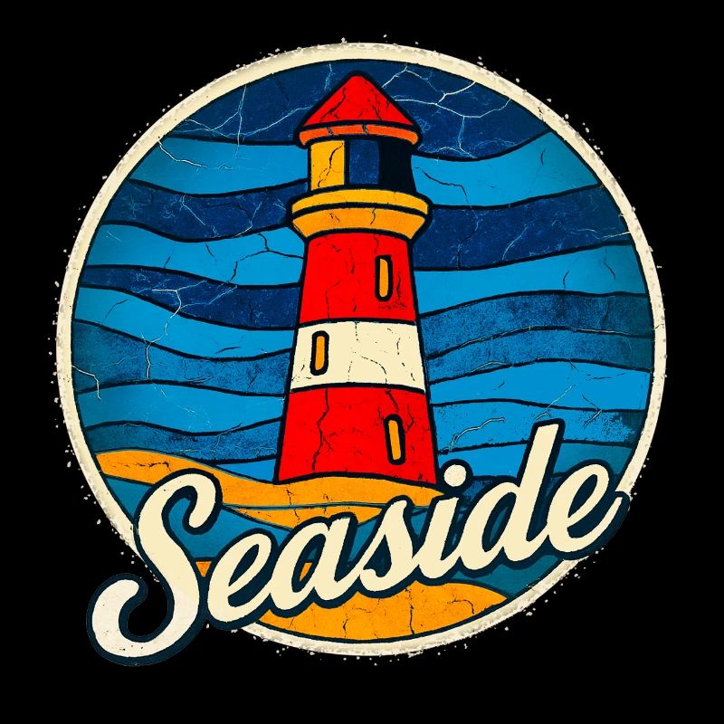 Lighthouse Seaside Vintage