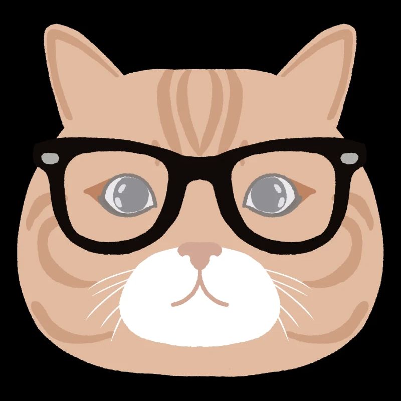 Chat à lunette