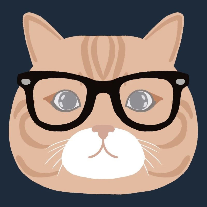 Chat à lunette