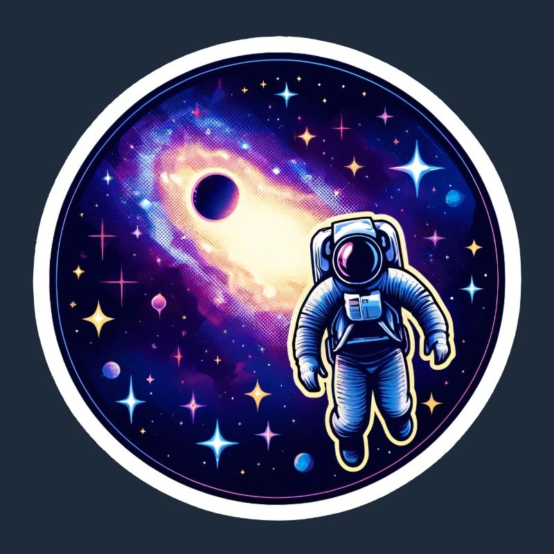 Astronaut in the infinite expanses