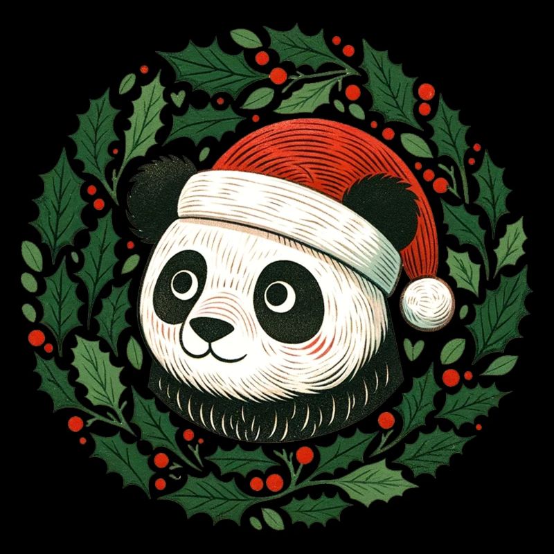 Panda de Noël