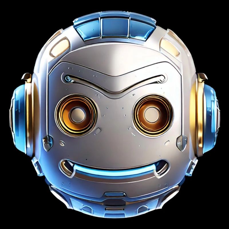 Robot head with cool details