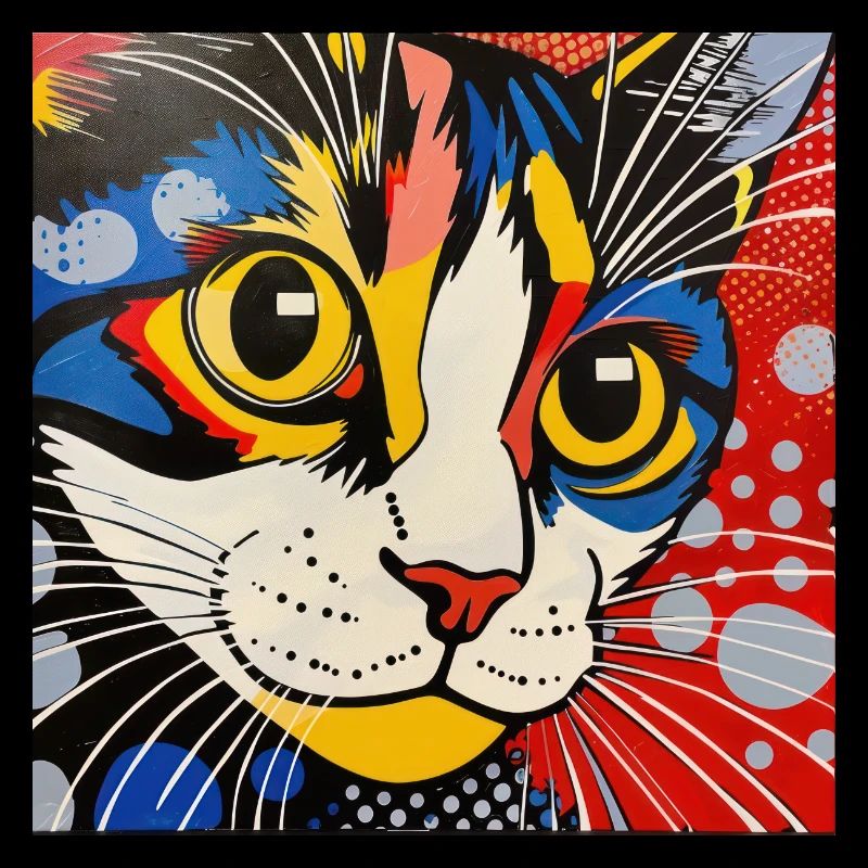 chat, motif de chat, bande dessinée, cadeau, idées cadeaux