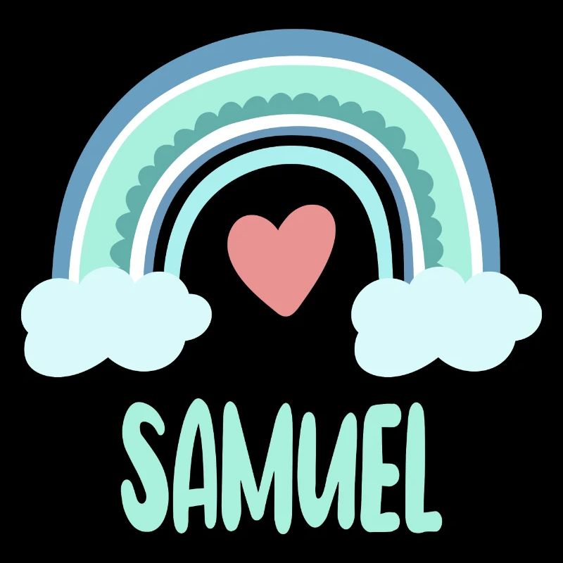Samuel Name Regenbogen Baby