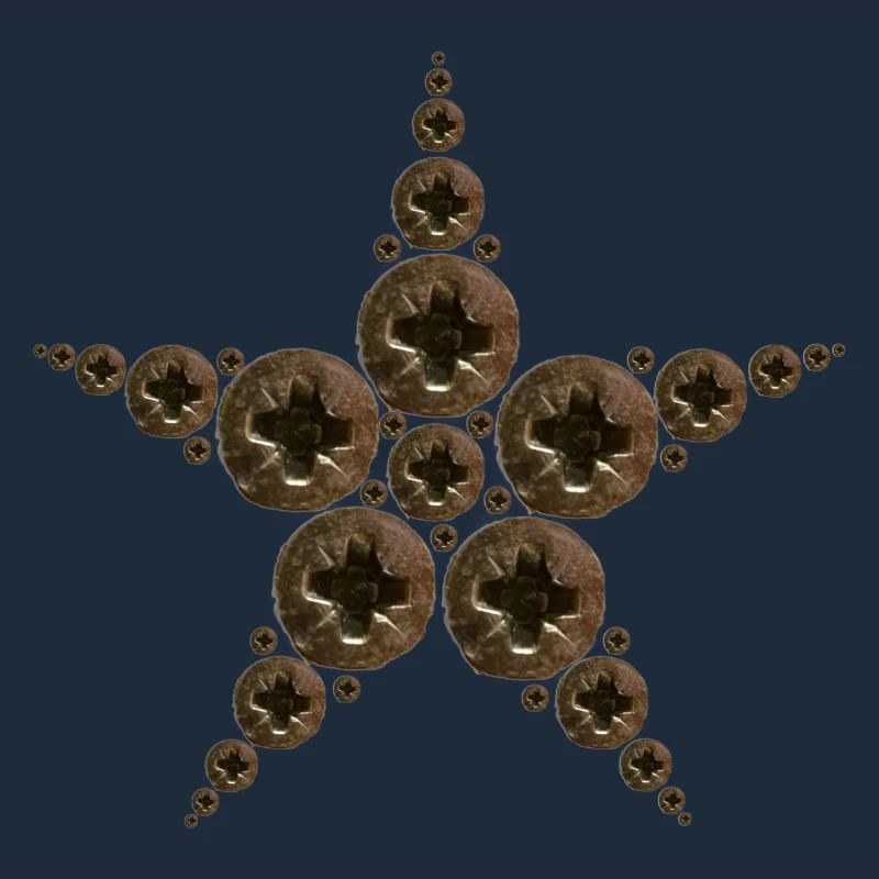 Étoile faite de vis