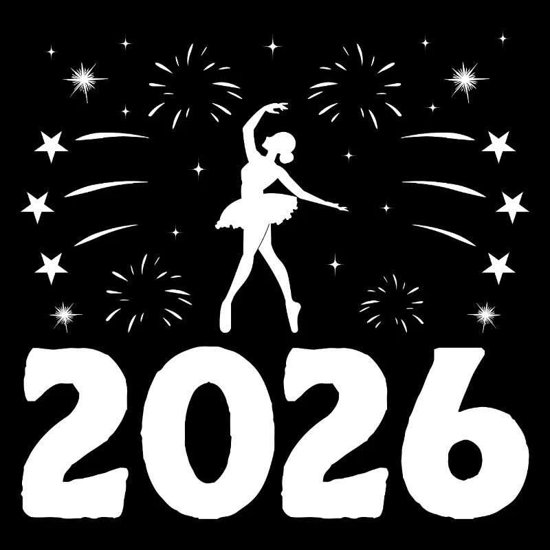 Thème du Nouvel An pour la chorégraphie du danseur dansant