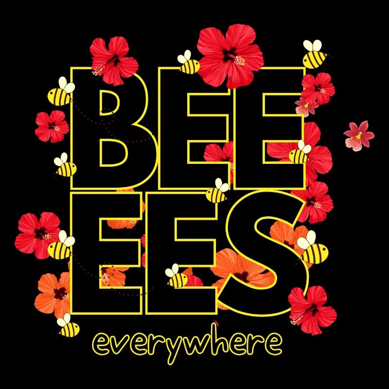 Beeees are everywhere Design