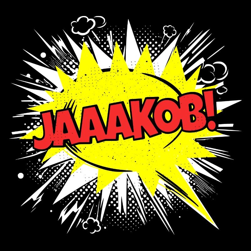 Jacob's Name Funny Speech Bubble Jaaakob!