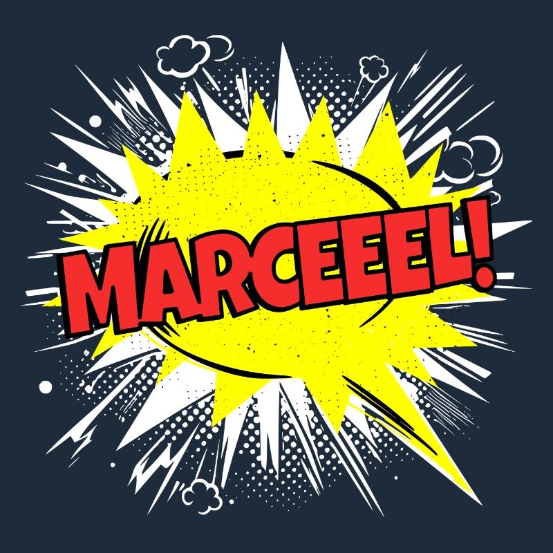 Marcel nom drôle bulle de discours Marceeel !