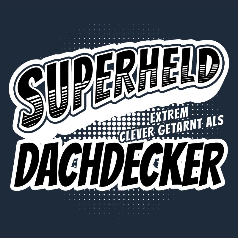 Superheld, clever getarnt als Dachdecker