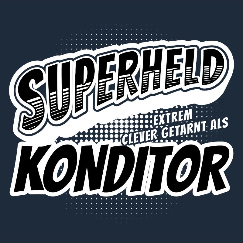 Superheld, clever getarnt als Konditor