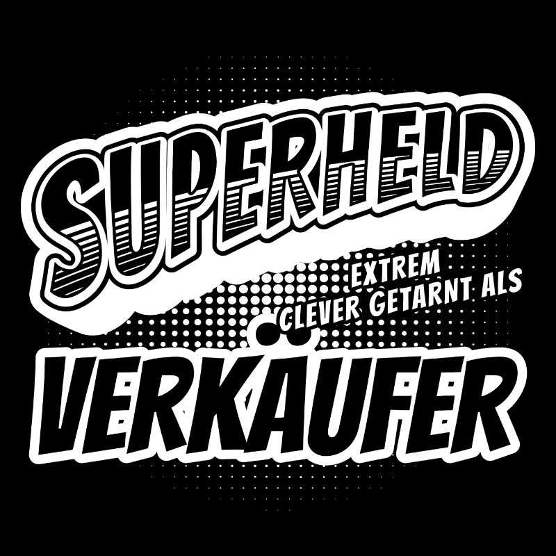 Superheld, clever getarnt als Verkäufer