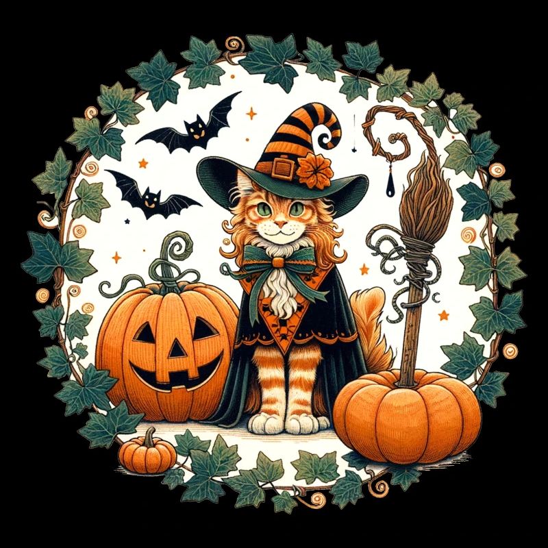 Halloween Ginger Cat