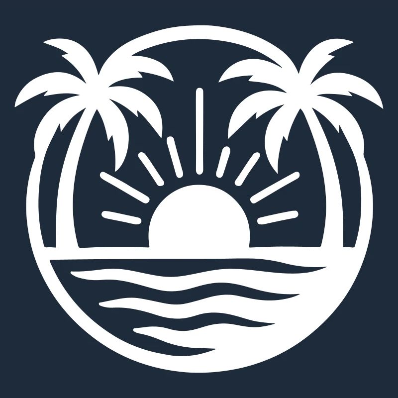Palm Trees Beach Sunset