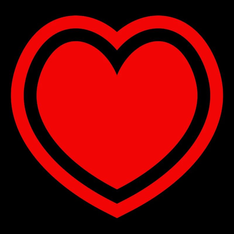 Rotes Herz Outline