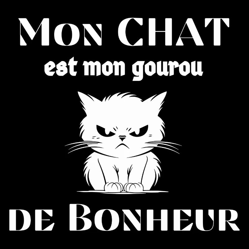 Mon Chat est mon Gourou de Bonheur
