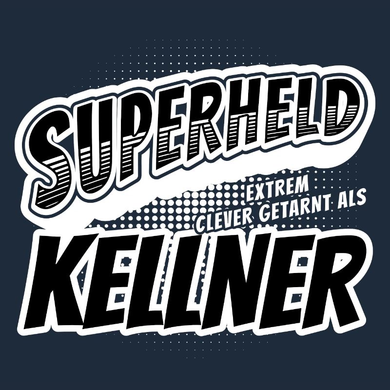 Superheld, clever getarnt als Kellner