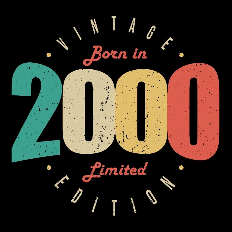 2000 Vintage Anniversaire Rétro Cadeau 2000