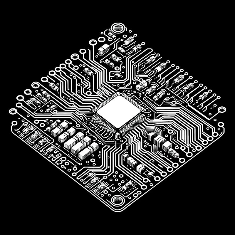 CPU anatomique et PCB - Cool Computer Scientists