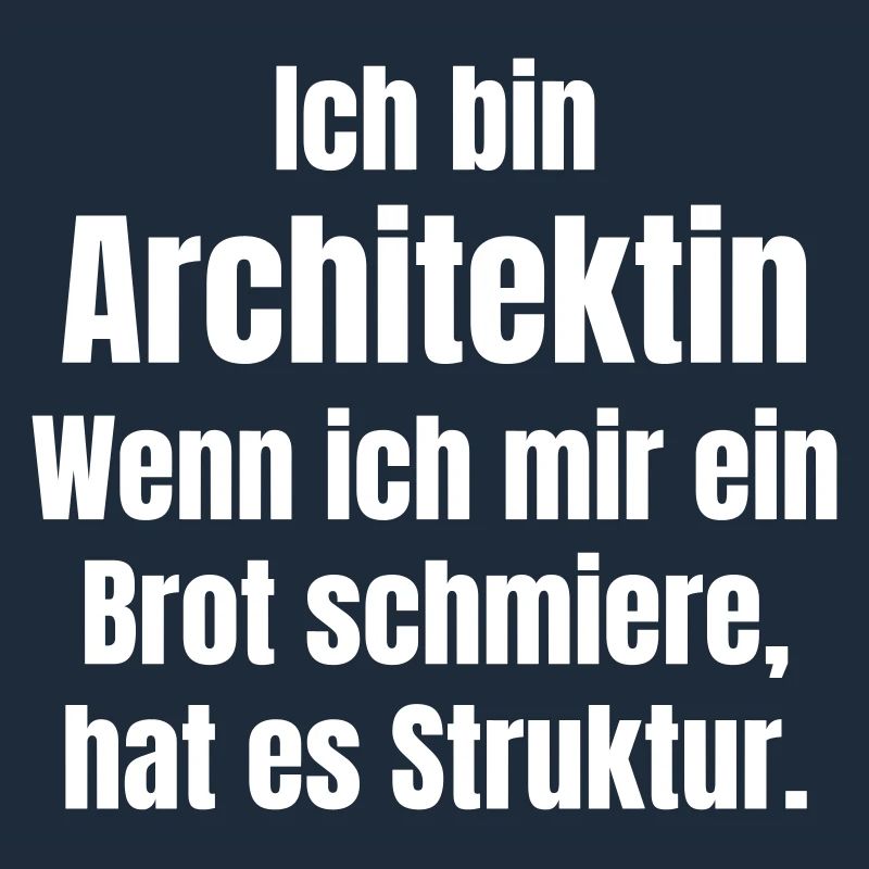 Architect smears bread with structure