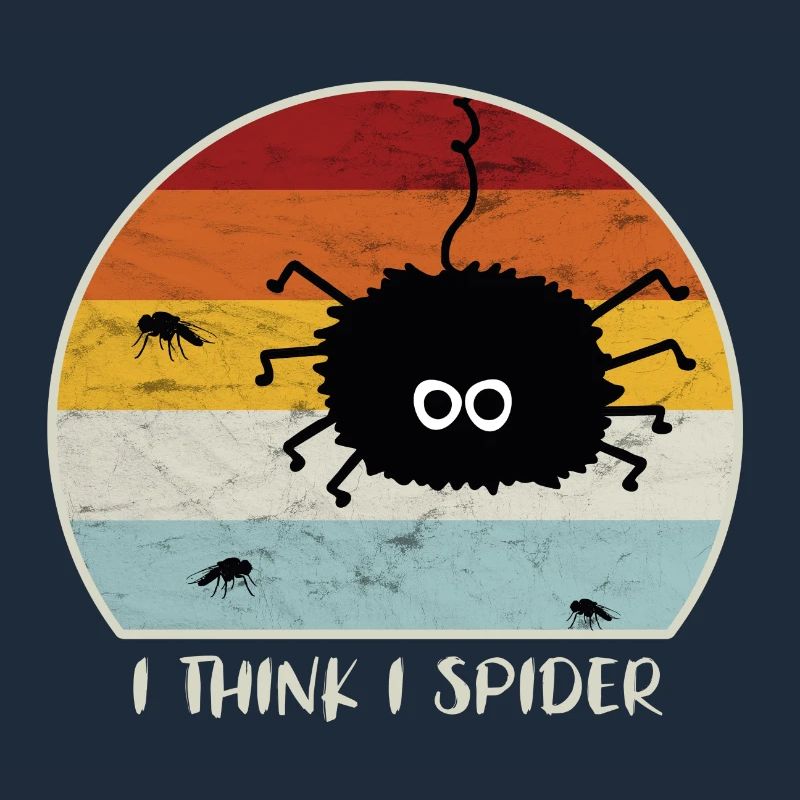 I Think I Spider Retro Ich Glaub Ich Spinne Fliege