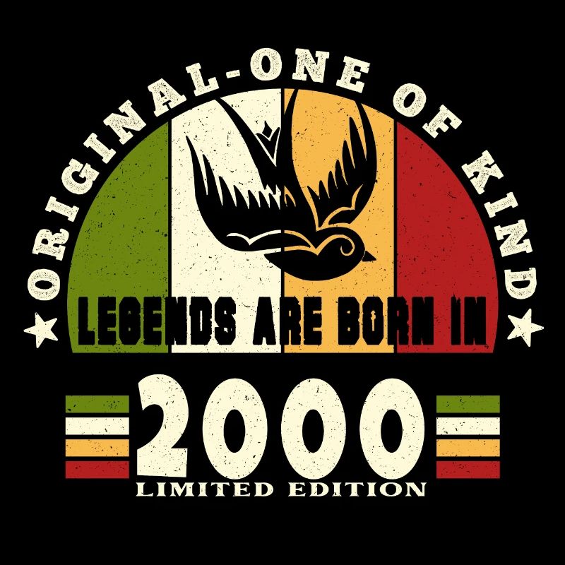 2000 Vintage Geburtstag Legende Geschenk