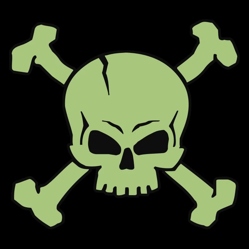 CROSSED SKULL - 2C