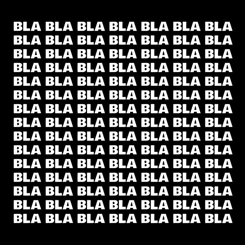 Bla bla bla