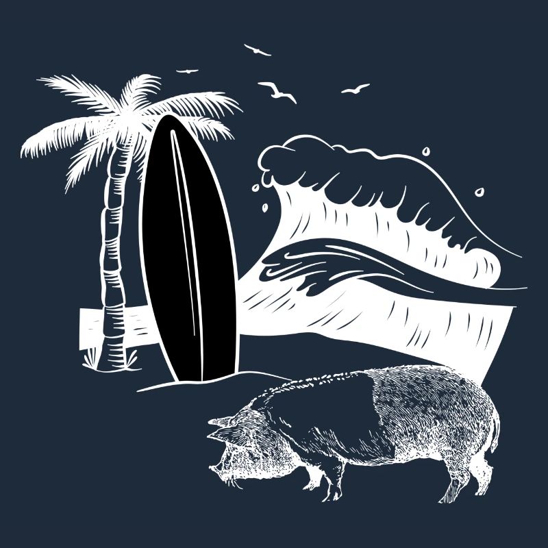 Pig Surfboard Surfboard Surfer Beach