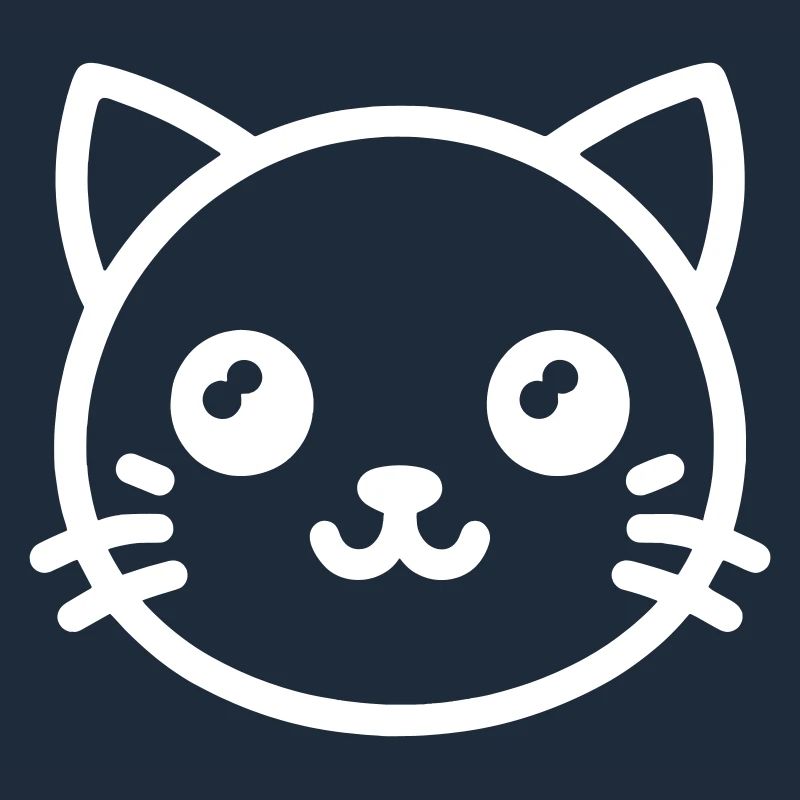 Tête de chat mignon Chat mignon