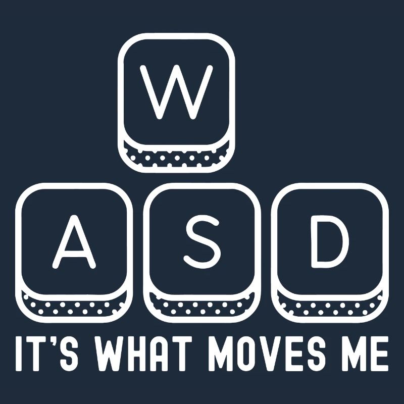 WASD C’est ce qui m’émeut, drôle de joueur de jeu sur PC