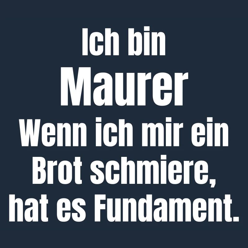 Bricklayer smears bread has foundation