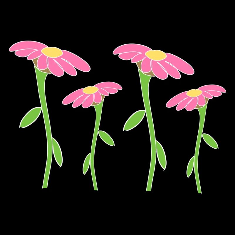 Symbole de fleur fleur plante quatre fleurs