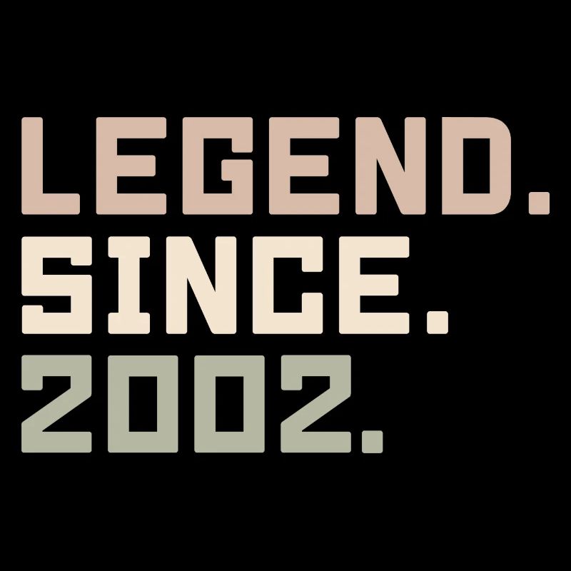 Legends were born in 2002 Gift ideas 2002