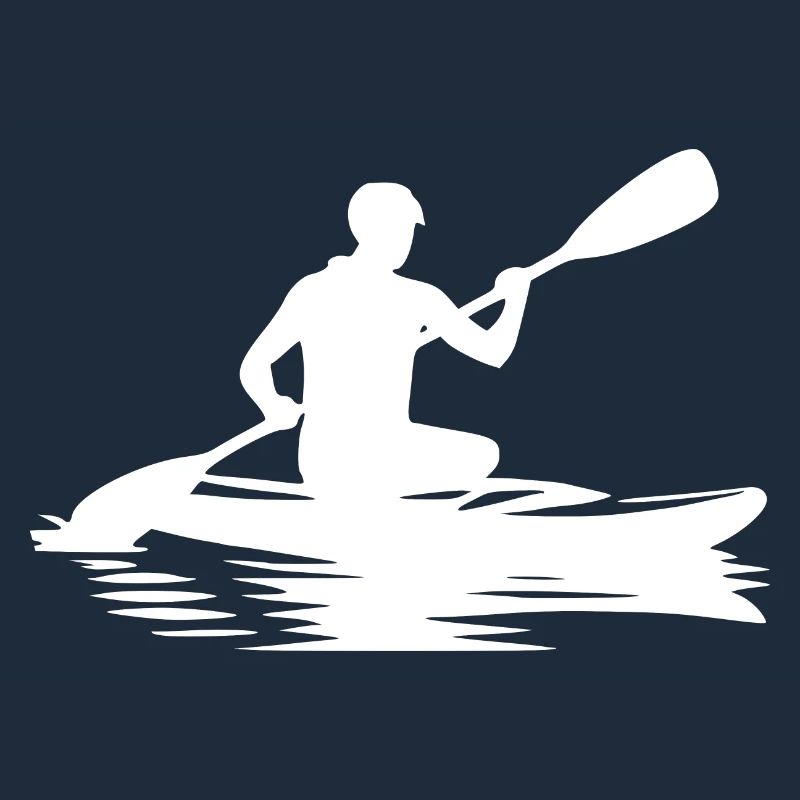 Wanderung mit Kayak Boot auf See und Fluss