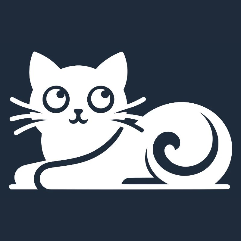 Dessin abstrait de chat