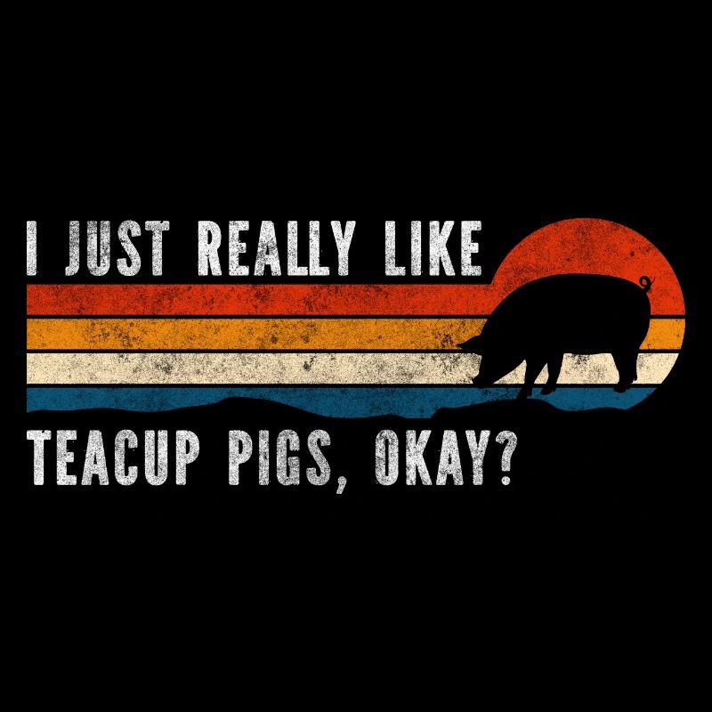 Tasse de thé Cochon à queue bouclée