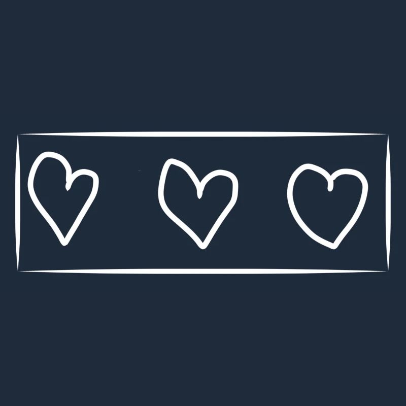 Three Hearts Heart Rectangle