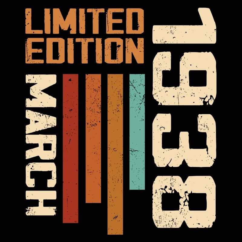 Mars 1938 Anniversaire 1938 Retro 1938 Mars