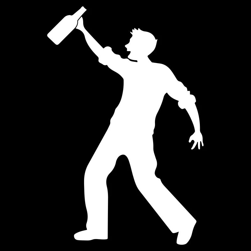 Bier Trinken Silhouette