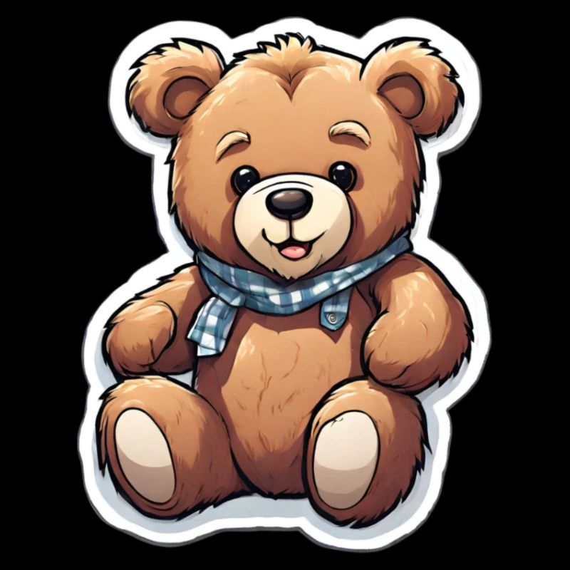 Kuscheliger Teddy mit Halstuch
