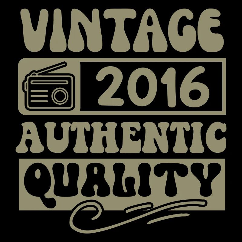 Authentic 2016 Millésime 2016 - Vintage 2016 Rétro