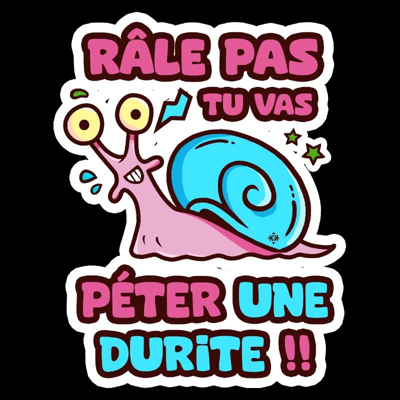 Râle pas tu vas péter une durite humour sticker