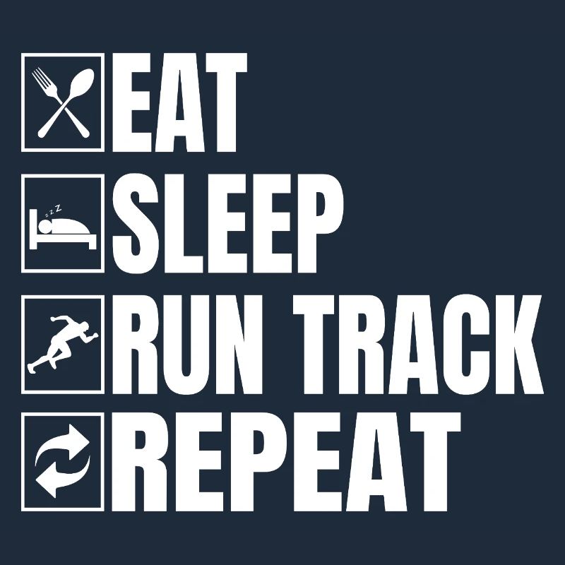 Athlétisme Manger dormir Courir Athlétisme