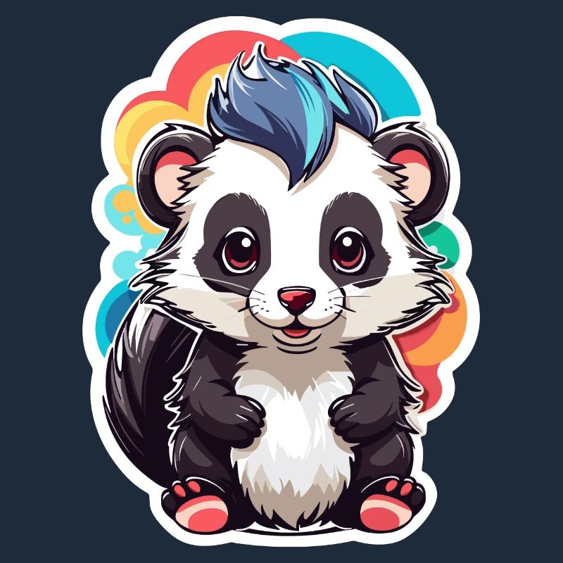 Skunk Mignon Enfant Couleur