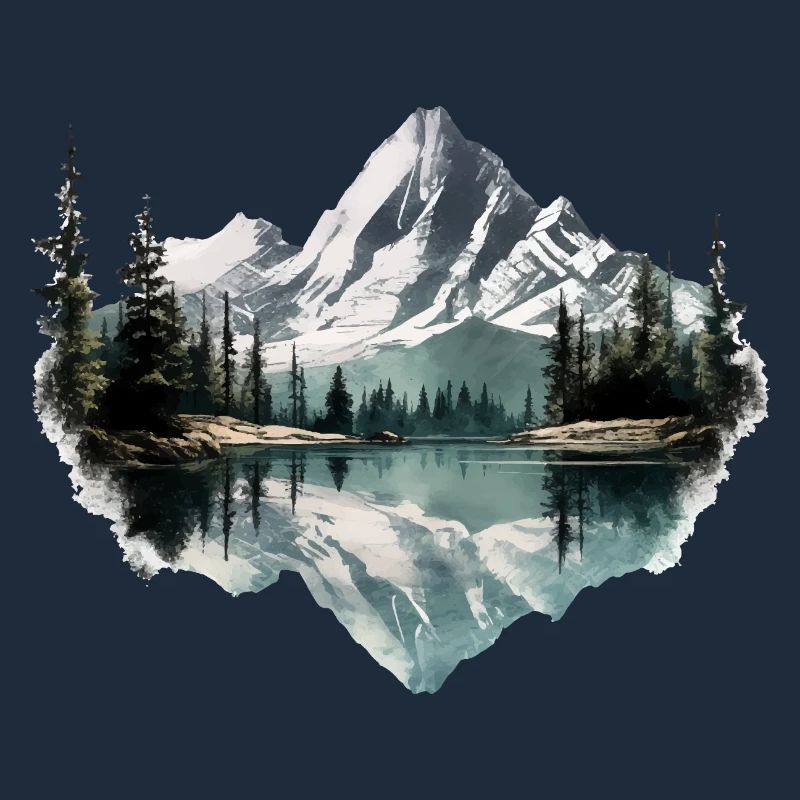 Schöne Landschaft mit Berge, Geschenk Wandern