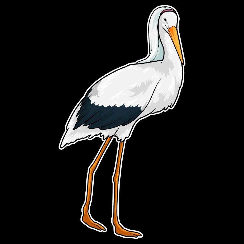 Storch Braut Schleier Hochzeit